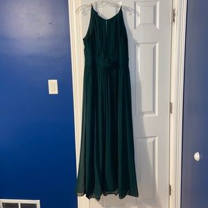 Green bridesmaid dress